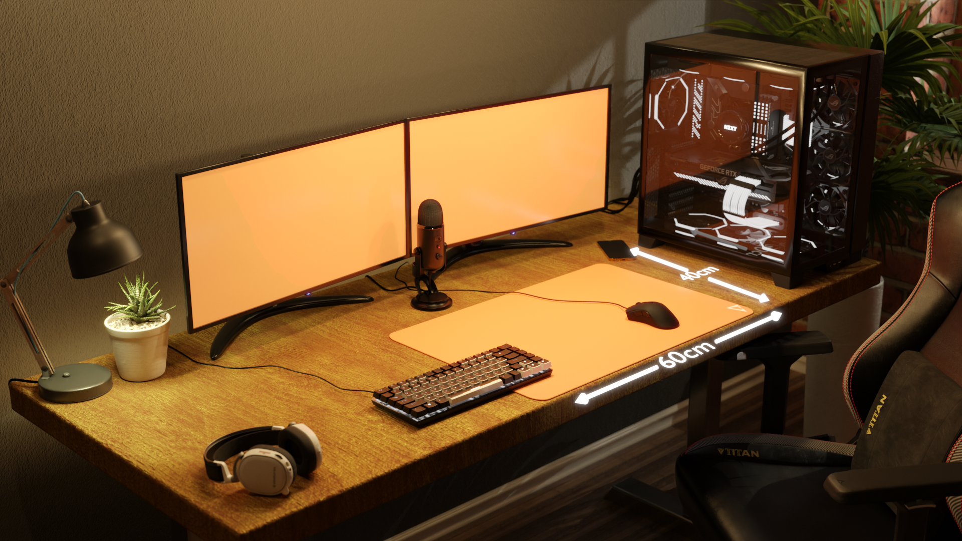 Orange Mousepad - Image 9