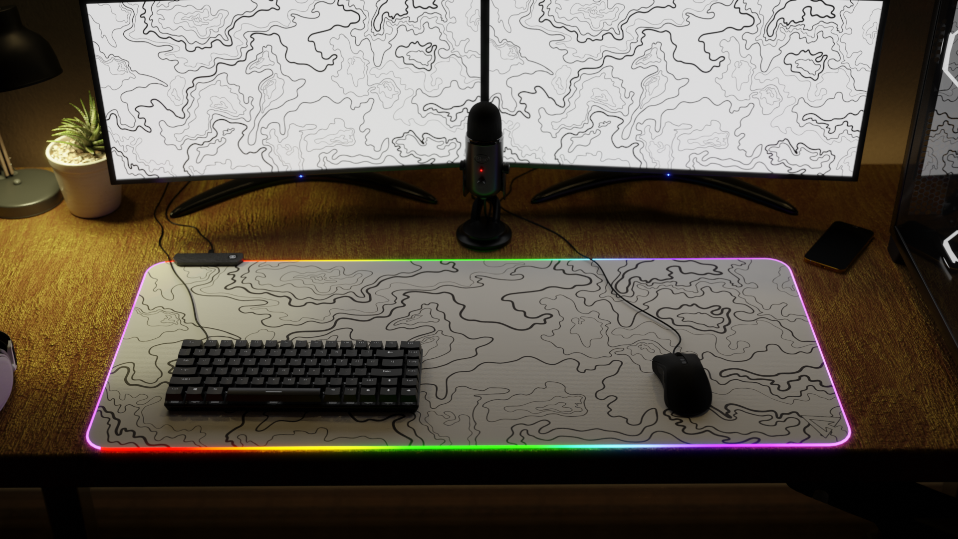 Topographic White V2 - LED - Image 4